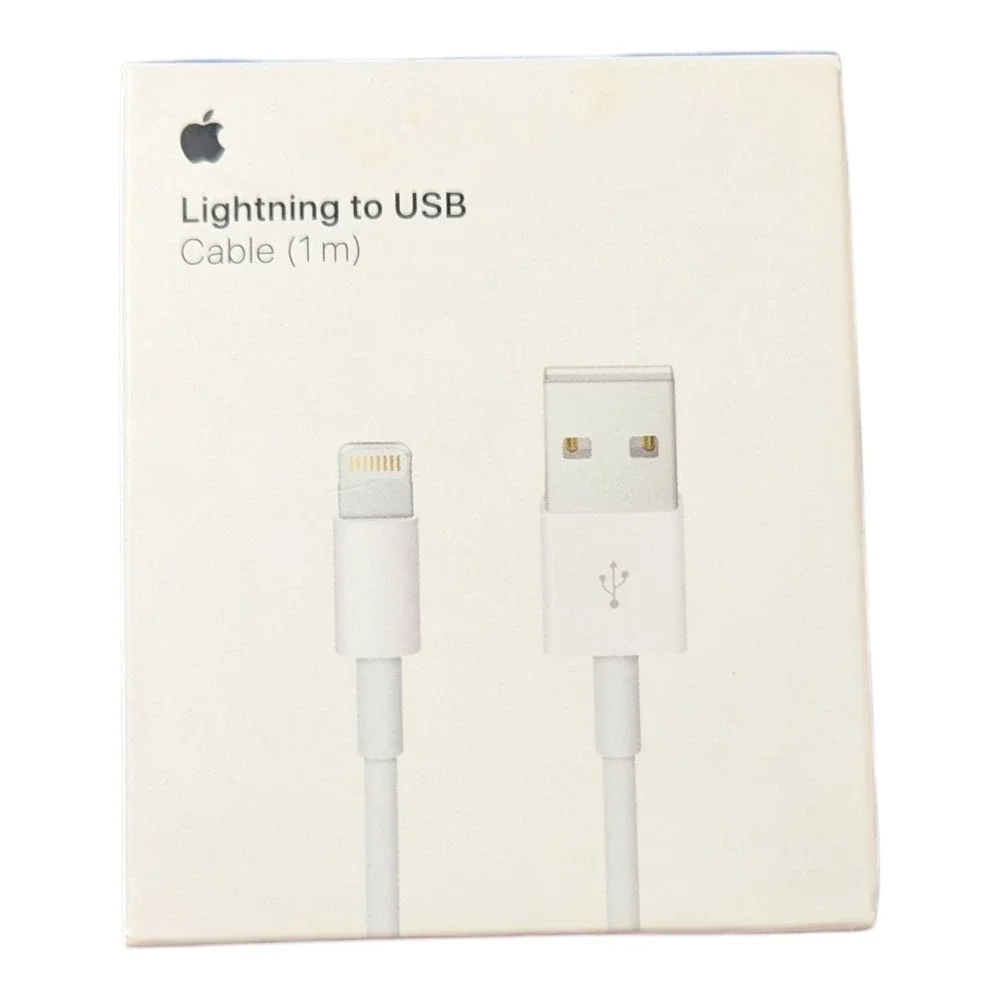 E4-OB Apple MUQW3AM/A 1m 3Ft White‎ Lighting to USB Cable A1480 (Open Box)